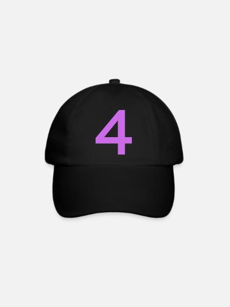 4 - Baseballkappe - Schwarz/Schwarz
