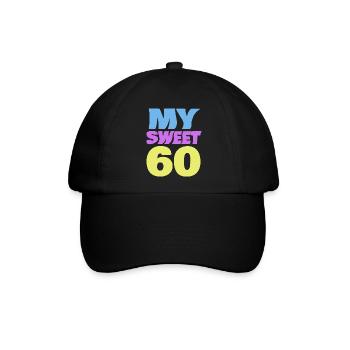 Sweet 60 - Baseballkappe - Schwarz/Schwarz - Vorne