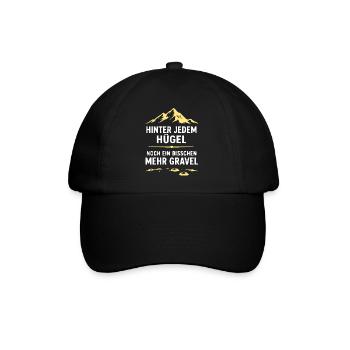 Hinter jedem Hügel Gravel - Baseballkappe - Schwarz/Schwarz - Vorne