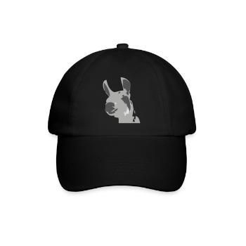 lama - Baseballkappe - Schwarz/Schwarz - Vorne