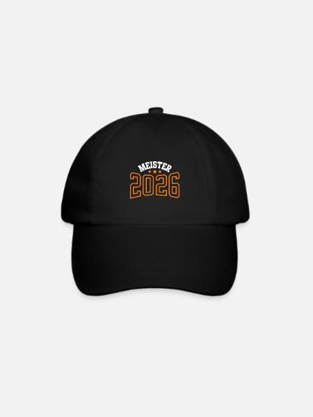 Meister 2026 - Baseballkappe - Schwarz/Schwarz