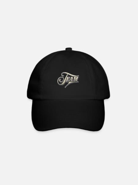 Team - Baseballkappe - Schwarz/Schwarz
