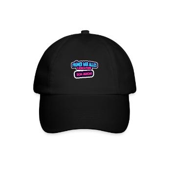 Früher war alles leichter, Ich auch! - Baseballkappe - Schwarz/Schwarz - Vorne