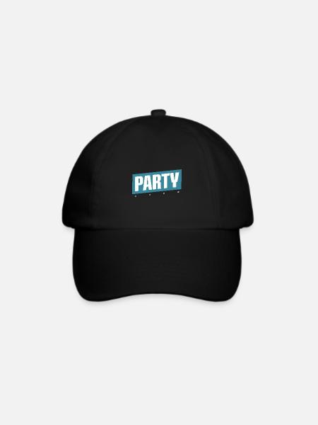 Party Crew - Baseballkappe - Schwarz/Schwarz