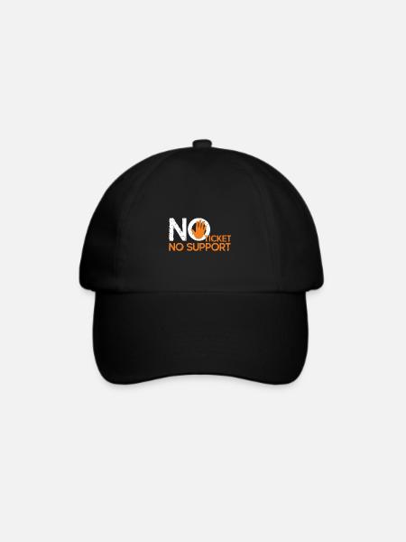 No Ticket No Support Informatiker IT Administrator - Baseballkappe - Schwarz/Schwarz