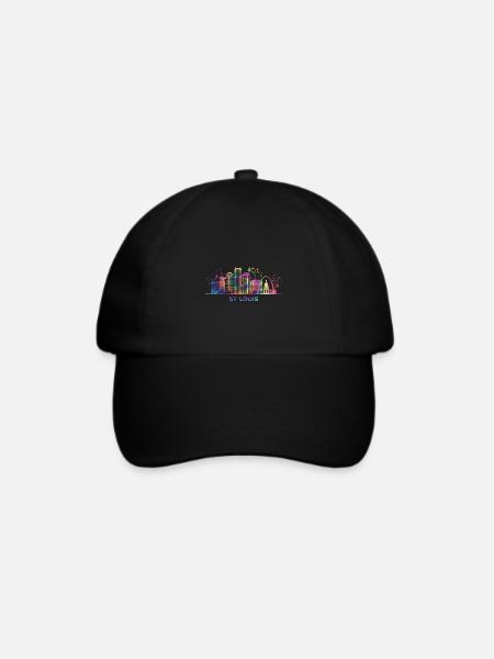St. Louisian Skyline St. Louis - Baseballkappe - Schwarz/Schwarz