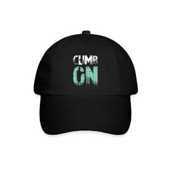 Climb On - Baseballkappe - Schwarz/Schwarz - Vorne