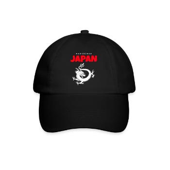 I Love Japan - Dragon of Asia - Baseballkappe - Schwarz/Schwarz - Vorne