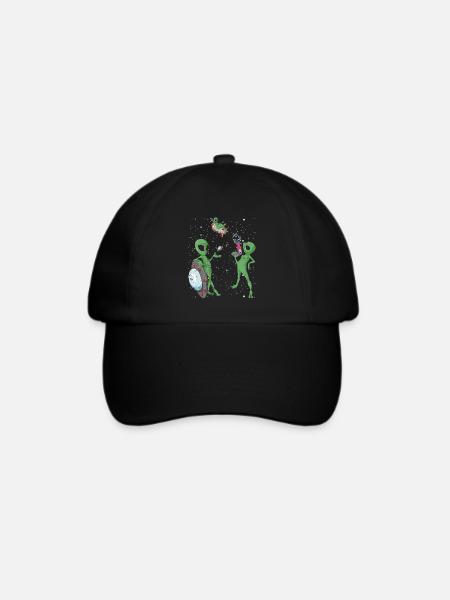 Alien - Baseballkappe - Schwarz/Schwarz
