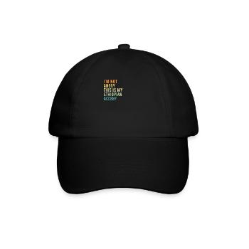 Ich Bin Nicht Böse, Mein Äthiopischer Akzent - Baseballkappe - Schwarz/Schwarz - Vorne