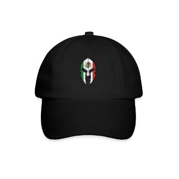Chinese flag in Spartan warrior Helmet - Baseballkappe - Schwarz/Schwarz - Vorne