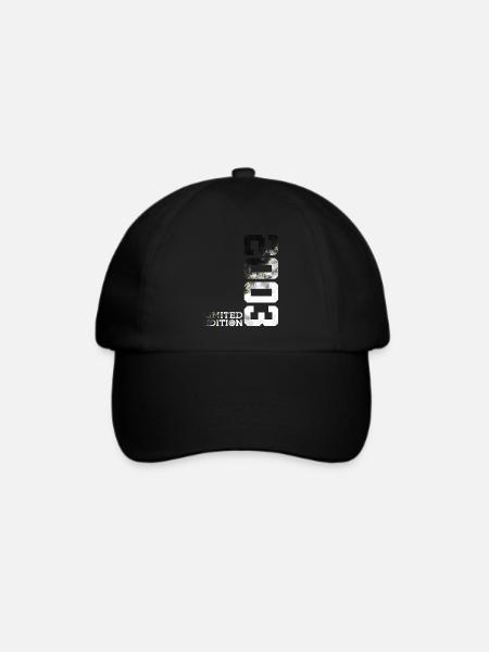 23. GEBURTSTAG LIMITED EDITION 2003 - Baseballkappe - Schwarz/Schwarz