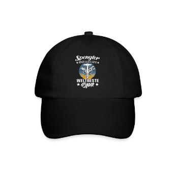 Spengler Opa Bauspengler Grossvater - Baseballkappe - Schwarz/Schwarz - Vorne
