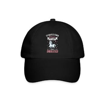 Ich brauche keinen Prinzen - Andalusier - Baseballkappe - Schwarz/Schwarz - Vorne
