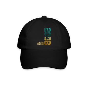 18. GEBURTSTAG LIMITED EDITION 2008 - Baseballkappe - Schwarz/Schwarz - Vorne