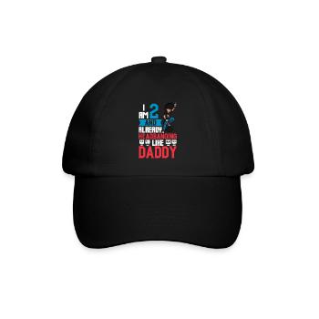 Ich bin 2 - Jungen Rocker - Baseballkappe - Schwarz/Schwarz - Vorne