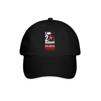 Ich bin 2 - Mädchen Rocker - Baseballkappe - Schwarz/Schwarz - Vorne