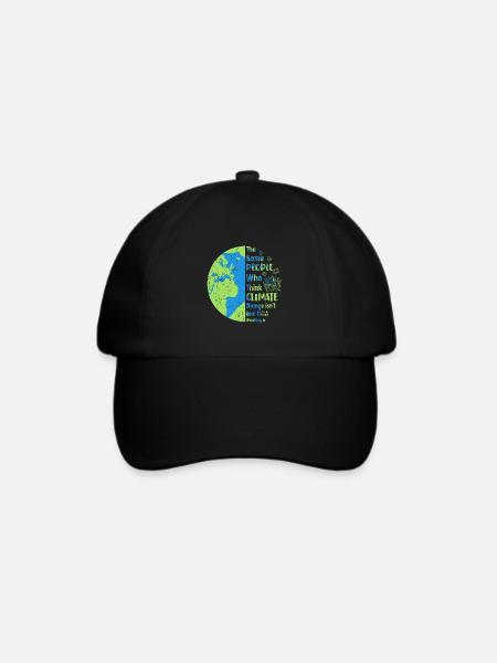 Climate Change Mother Earth Day Environment - Baseballkappe - Schwarz/Schwarz