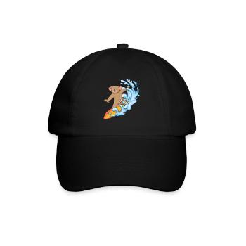 Koala-Liebhaber Koala-Flüsterer Tier-Surfer - Baseballkappe - Schwarz/Schwarz - Vorne