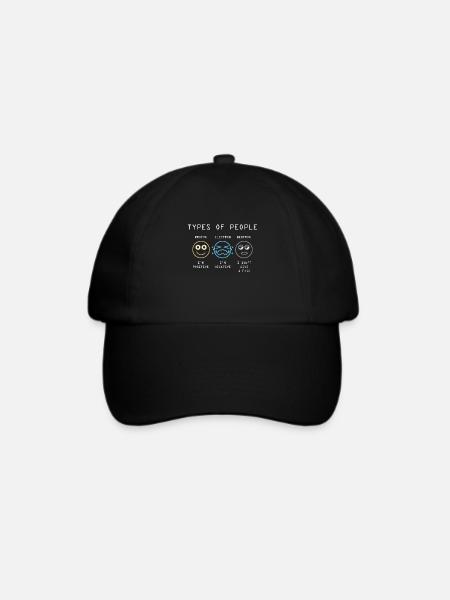 Elektron Neutron Physiker - Baseballkappe - Schwarz/Schwarz