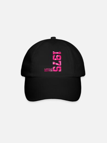 51. GEBURTSTAG PINK LIMITED EDITION 1975 - Baseballkappe - Schwarz/Schwarz