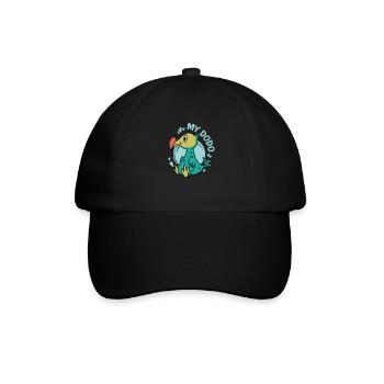 My Dodo Vogel aus Mauritius - Baseballkappe - Schwarz/Schwarz - Vorne