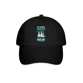 Rat Terrier Hunde Hundebesitzer Geschenk - Baseballkappe - Schwarz/Schwarz - Vorne