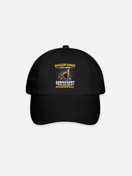 Bagger Baggerfahrer - Baseballkappe - Schwarz/Schwarz