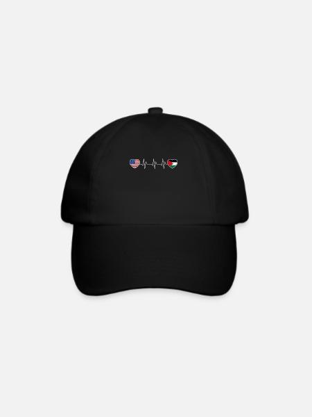 Palästina - Baseballkappe - Schwarz/Schwarz