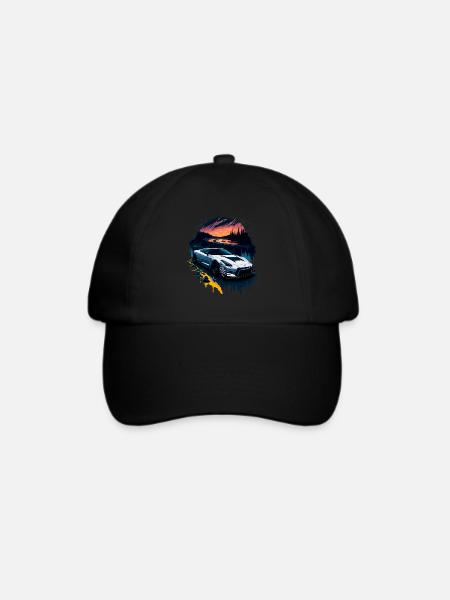 Sportwagen - Baseballkappe - Schwarz/Schwarz
