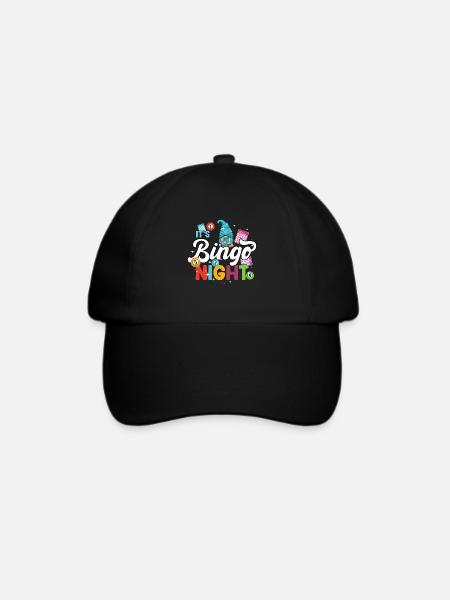Es Ist Bingo-nacht Bingo - Baseballkappe - Schwarz/Schwarz