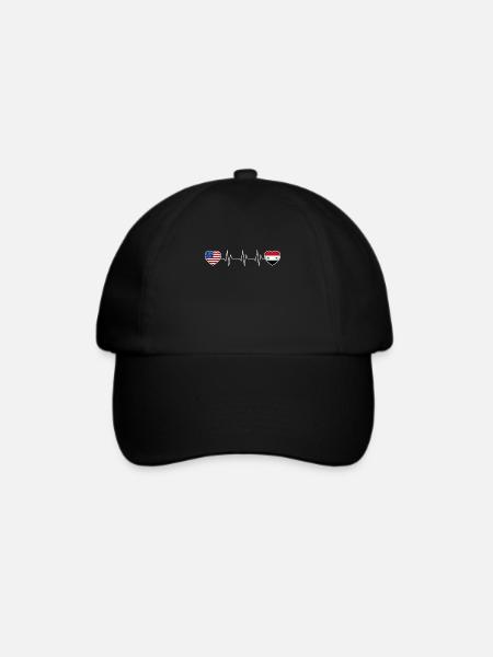 Syrien - Baseballkappe - Schwarz/Schwarz