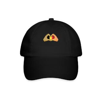 Belgien - Baseballkappe - Schwarz/Schwarz - Vorne