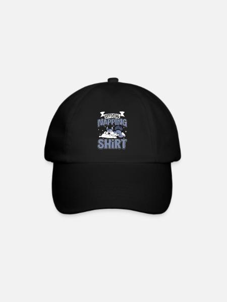 Offizielles Schlafshirt Wolf - Baseballkappe - Schwarz/Schwarz
