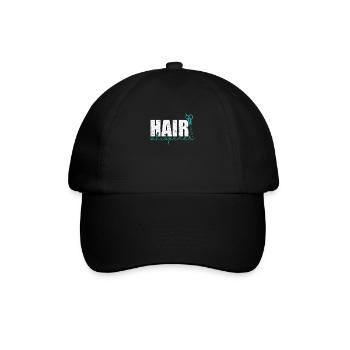 Hair Whisperer Friseur Beruf Haare - Baseballkappe - Schwarz/Schwarz - Vorne