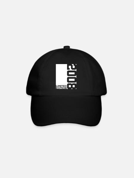 18. GEBURTSTAG LIMITED EDITION 2008 - Baseballkappe - Schwarz/Schwarz