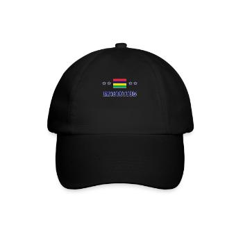 Mauritius - Baseballkappe - Schwarz/Schwarz - Vorne