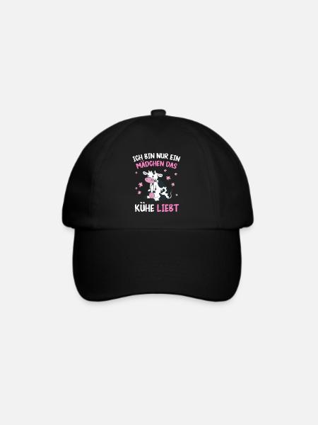 Kuh Kühe Bauer Landwirt Bauernhof Kalb Kälber Rind - Baseballkappe - Schwarz/Schwarz