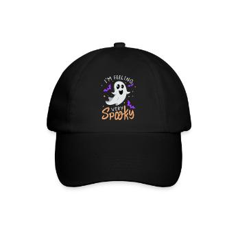 Ich fühle mich sehr gruselig Halloween - Baseballkappe - Schwarz/Schwarz - Vorne