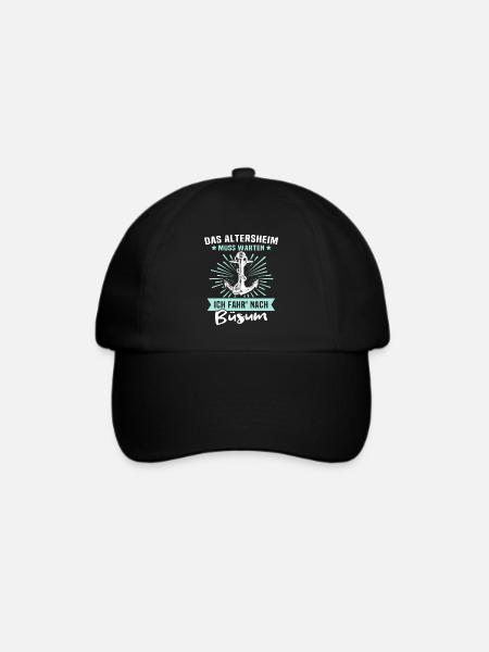 Büsum Sprüche Büsumer - Baseballkappe - Schwarz/Schwarz