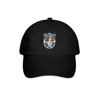 Kämpfer und kein Opfer - Narzissmus-Überlebender - Baseballkappe - Schwarz/Schwarz - Vorne