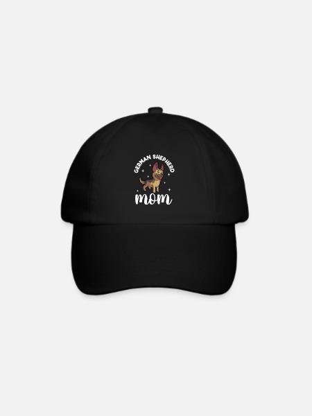 German Shepherd Mom - Schäferhund - Baseballkappe - Schwarz/Schwarz