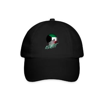 Kuwait - Baseballkappe - Schwarz/Schwarz - Vorne