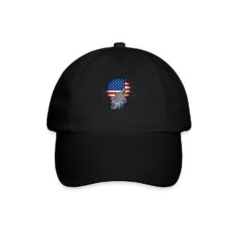USA - Baseballkappe - Schwarz/Schwarz - Vorne