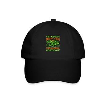 Vietnamesischer Moosfrosch - Baseballkappe - Schwarz/Schwarz - Vorne