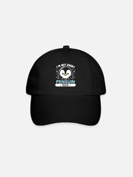 Pinguin Pinguine Tier - Baseballkappe - Schwarz/Schwarz