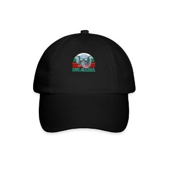 Bulgarien - Baseballkappe - Schwarz/Schwarz - Vorne