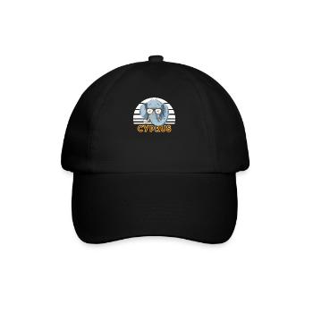 Zypern - Baseballkappe - Schwarz/Schwarz - Vorne