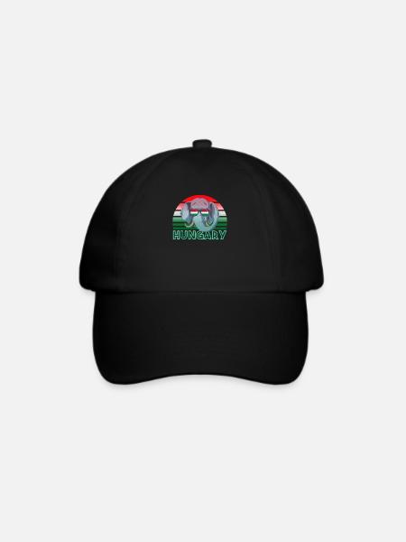 Ungarn - Baseballkappe - Schwarz/Schwarz