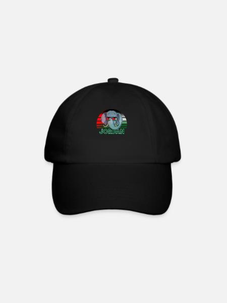 Jordanien - Baseballkappe - Schwarz/Schwarz